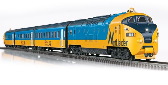Marklin 39705: (AC - H0) - Treno a propulsione diesel "Northlander", canadese, in prenotazione.