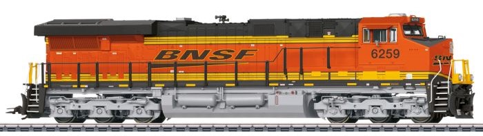 Trix 38446 ocomotiva diesel elettrica General Electric ES44AC della BNSF livrea arancione nera